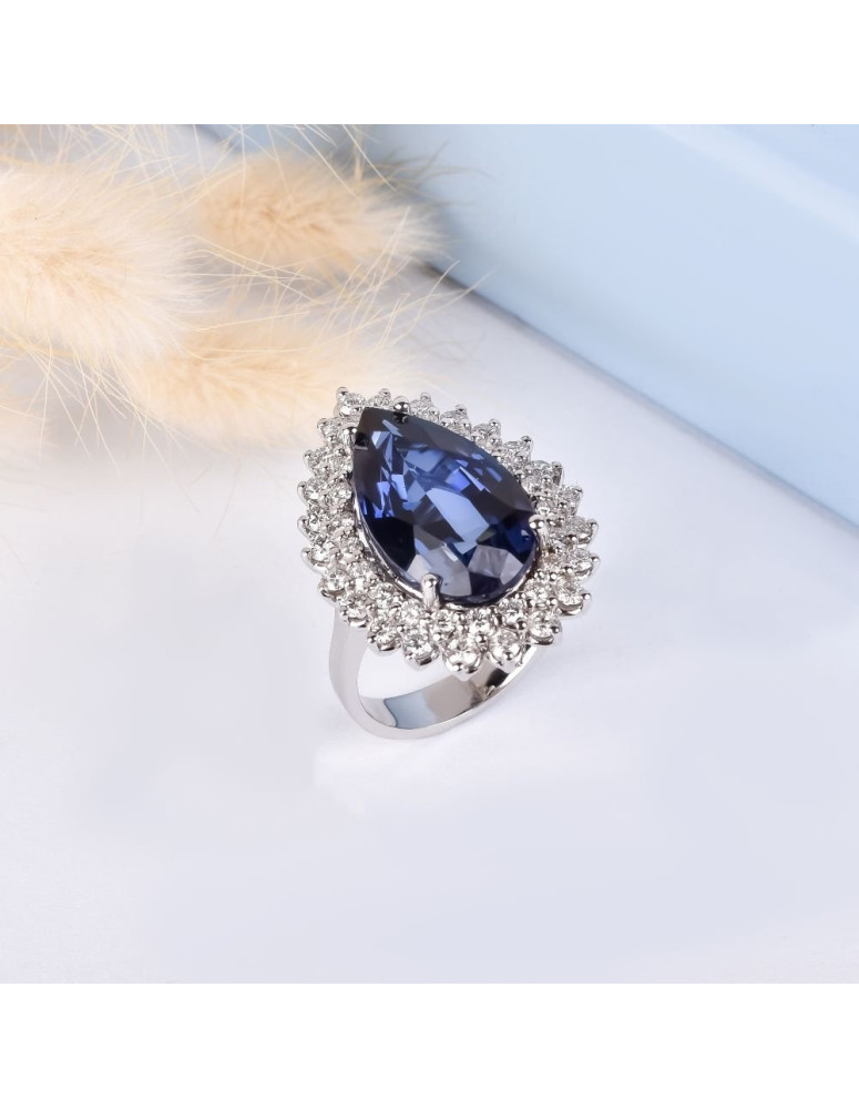 pırlanta yüzük 13.47 carat safir 