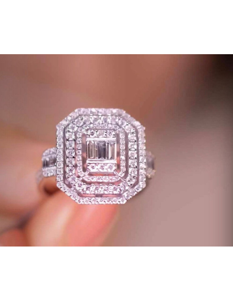 baget pırlanta yüzük 1.40 carat 