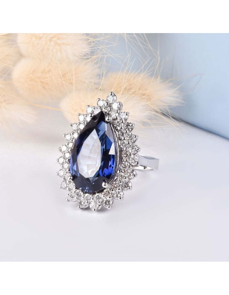 pırlanta yüzük 13.47 carat safir 