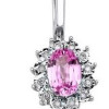 pırlanta Küpe 2.26 carat Pembe Topaz