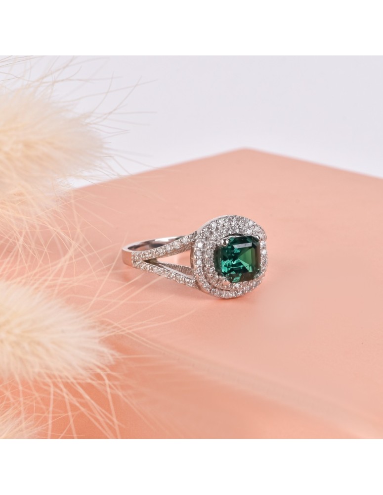 emerald yüzük 1.93 carat pırlanta 