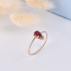 pırlanta yüzük 0.60 carat ruby yakut