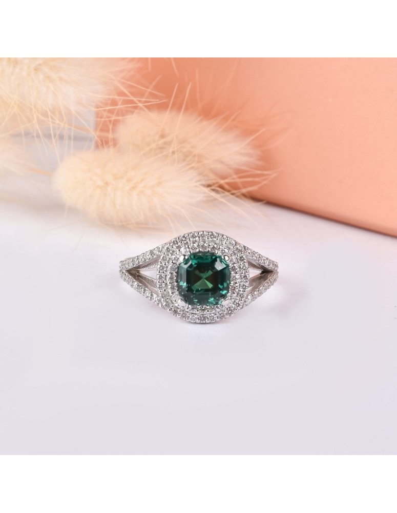 emerald yüzük 1.93 carat pırlanta 