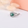 emerald yüzük 1.93 carat pırlanta 