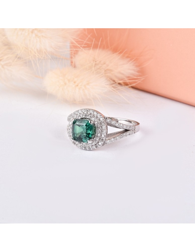 emerald yüzük 1.93 carat pırlanta 