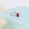 pırlanta yüzük 0.83 carat ruby yakut