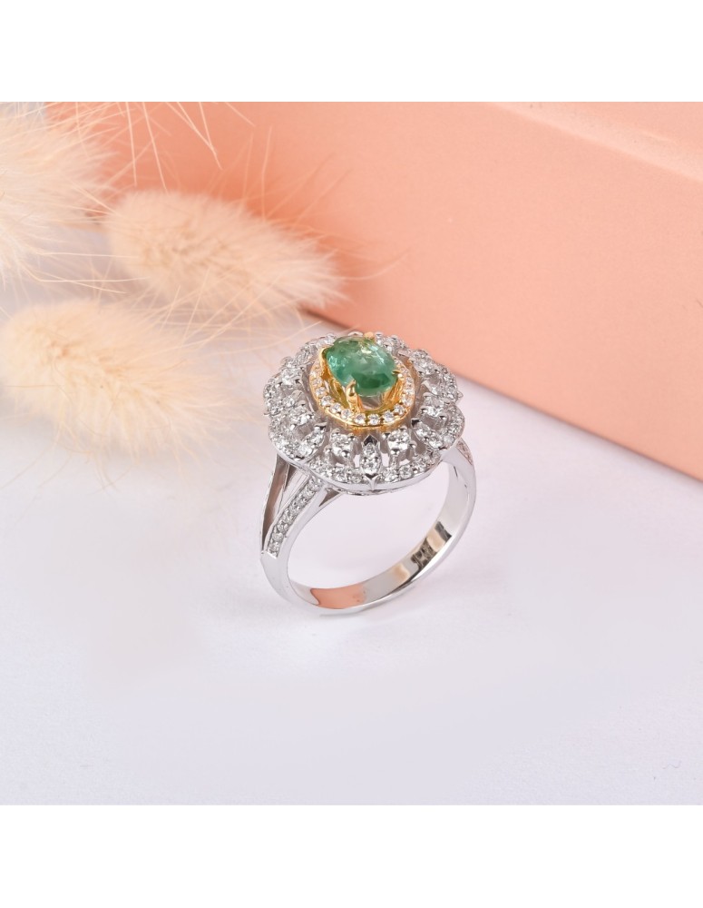 pırlanta yüzük 1.42 carat emerald 