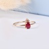 pırlanta yüzük 0.60 carat ruby yakut