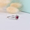 yakut ruby pırlanta yüzük 0.29 carat 